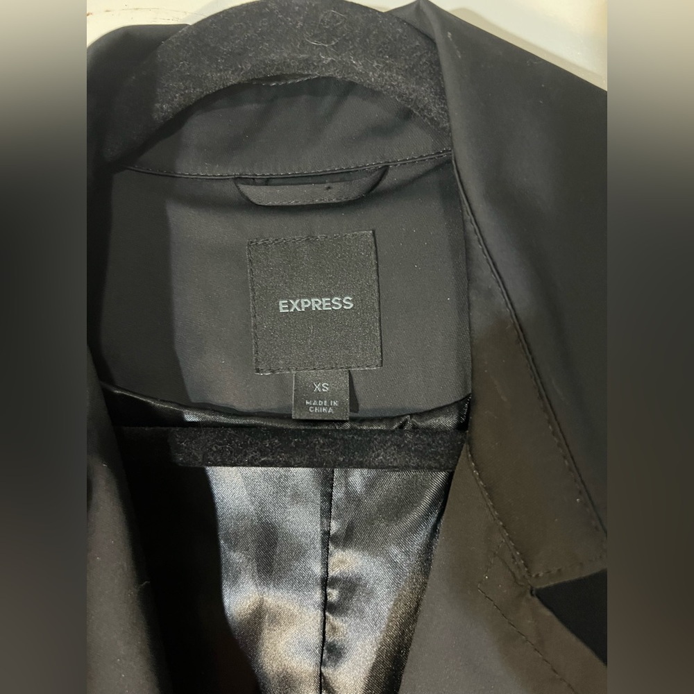 Express Double Breasted Black Jacket - image 2